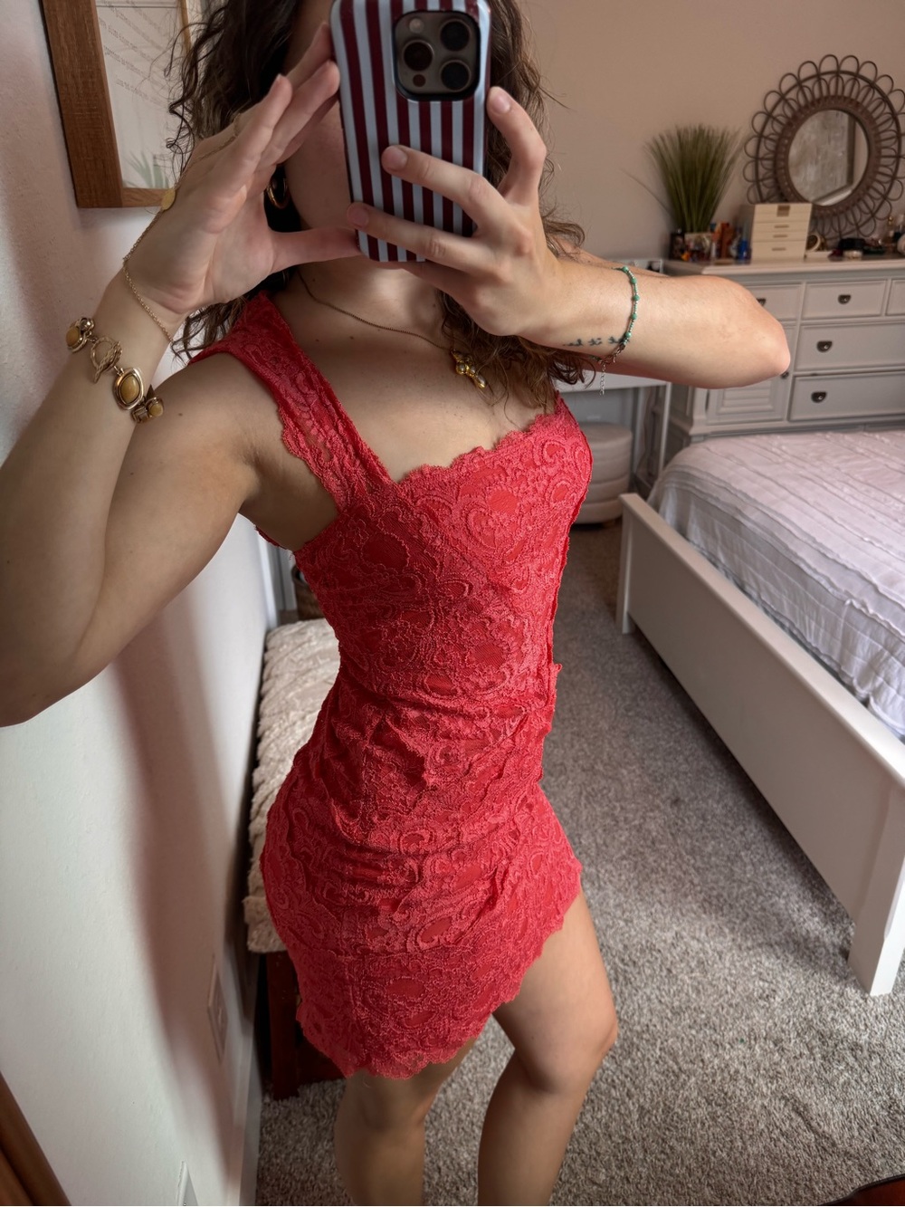 Nicole Miller Gold Label Coral Fair Lady Dress